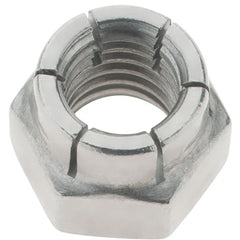 Value Collection - 3/8-16 UNC 18-8 Hex Lock Nut with Expanding Flex Top - Uncoated, Meets Military Specifications - Makers Industrial Supply