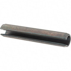 Value Collection - 8mm Diam x 45mm Long Slotted Spring Pin - Steel, Plain Finish - Makers Industrial Supply