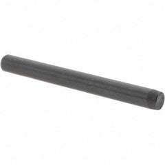 Value Collection - 1/4" Diam x 2-1/2" Pin Length Grade 8 Alloy Steel Standard Dowel Pin - Bright Finish, C 47-58 & C 60 (Surface) Hardness, 14,720 Lb (Double Shear), 7,360 Lb (Single Shear) Breaking Strength, 1 Beveled & 1 Rounded End - Makers Industrial Supply