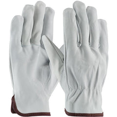 ‎71-3601/S Leather Drivers Gloves - Top Grain Goatskin Leather Drivers - Economy Grade - Keystone Thumb - Exact Industrial Supply