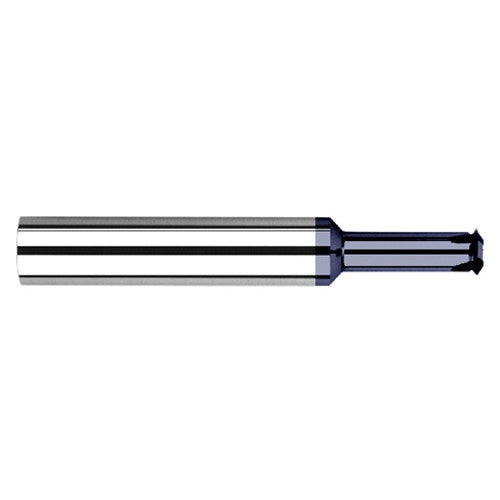 ‎0.4950″ Cutter Diameter × 1.7500″ (1-3/4″) Reach Carbide Single Form 3/4″ Thread Milling Cutter, 6 Flutes, AlTiN Coated - Exact Industrial Supply