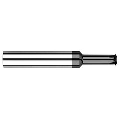 0.0640″ Cutter Diameter × 0.1560″ (5/32″) Reach Carbide Single Form #2 Thread Milling Cutter, 2 Flutes, Amorphous Diamond Coated - Exact Industrial Supply