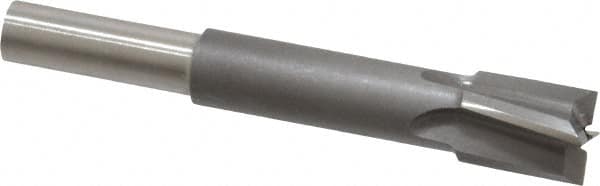 Made in USA - 3/8" Diam, 1/4" Shank, Diam, 4 Flutes, Straight Shank, Interchangeable Pilot Counterbore - Makers Industrial Supply