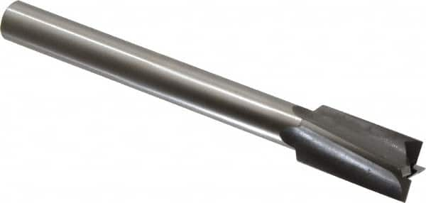 Made in USA - 23/32" Diam, 1/2" Shank, Diam, 4 Flutes, Straight Shank, Interchangeable Pilot Counterbore - Makers Industrial Supply