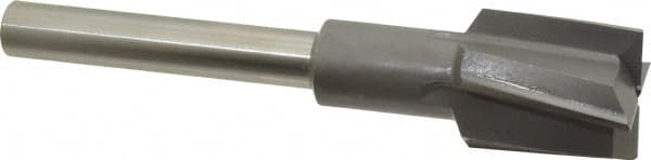 Made in USA - 1-3/16" Diam, 1/2" Shank, Diam, 4 Flutes, Straight Shank, Interchangeable Pilot Counterbore - Makers Industrial Supply