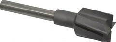 Made in USA - 1-3/8" Diam, 1/2" Shank, Diam, 4 Flutes, Straight Shank, Interchangeable Pilot Counterbore - Makers Industrial Supply