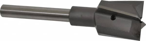 Made in USA - 1-1/2" Diam, 1/2" Shank, Diam, 4 Flutes, Straight Shank, Interchangeable Pilot Counterbore - Makers Industrial Supply