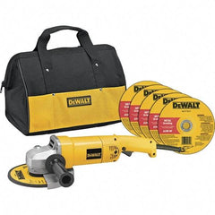 DeWALT - 7" Wheel Diam, 8,000 RPM, Corded Angle & Disc Grinder - 5/8-11 Spindle, 120 Volts, 13 Amps - Makers Industrial Supply