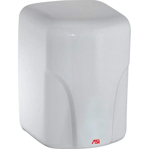 ASI-American Specialties, Inc. - 1600 Watt White Finish Electric Hand Dryer - 110/120 Volts, 14.6 Amps, 8-1/16" Wide x 11-19/64" High x 7-5/64" Deep - Makers Industrial Supply