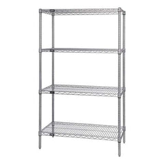 Quantum Storage - Wire Shelving Type: Wire Shelving - Starter Unit Starter or Add-On: Starter - Makers Industrial Supply