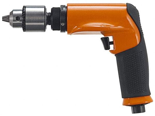 Dotco - 3/8" Keyed Chuck - Pistol Grip Handle, 1,300 RPM, 0.6 hp, 90 psi - Makers Industrial Supply