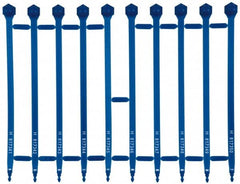 Pryor - 8.27 Inch Long, 8.5 Kg Breaking Strength, Bulldog Indicative Seal - 7 Inch Operating Length, Blue Polypropylene - Makers Industrial Supply