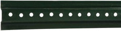 NMC - 8' High, Traffic Sign Post - Steel, 3/8" Hole Diam, Green - Makers Industrial Supply