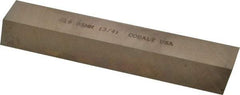 Cleveland - M42 Cobalt Square Tool Bit Blank - 3/4" Wide x 3/4" High x 5" OAL, 2 Beveled Ends, 10° Bevel Angle, Ground - Exact Industrial Supply