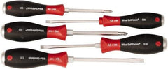 Wiha - 5 Piece Phillips & Slotted Screwdriver Set - Comes in Kit Bag - Makers Industrial Supply