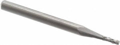 Accupro - 1/16" Diam, 3/16" LOC, Plain End, Solid Carbide Diamond Pattern Router Bit - Right Hand Cut, 1-1/2" OAL, 1/8" Shank Diam, Use on Fiberglass - Makers Industrial Supply