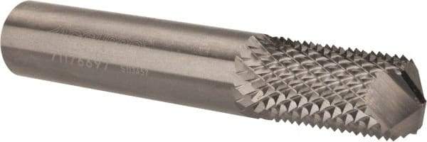 Accupro - 1/2" Diam, 1" LOC, Drill Point End, Solid Carbide Diamond Pattern Router Bit - Right Hand Cut, 3" OAL, 1/2" Shank Diam, Use on Fiberglass, Phenolic - Makers Industrial Supply