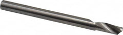 Accupro - 10mm Cutting Diam x 30mm Length of Cut, 1 Flute, Upcut Spiral Router Bit - Uncoated, Right Hand Cut, Solid Carbide, 76mm OAL x 10mm Shank Diam, Single Edge, 22° Helix Angle - Makers Industrial Supply