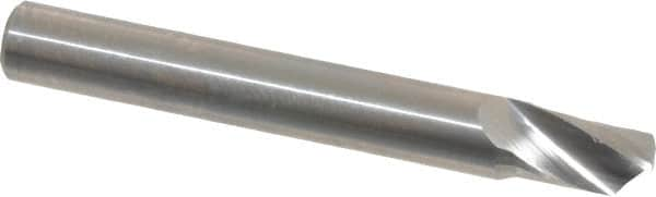 Accupro - 1/4" Cutting Diam x 3/8" Length of Cut, 1 Flute, Upcut Spiral Router Bit - Uncoated, Right Hand Cut, Solid Carbide, 2" OAL x 1/4" Shank Diam, Single Edge, 22° Helix Angle - Makers Industrial Supply