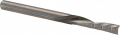 Accupro - 1/8" Cutting Diam x 1/2" Length of Cut, 1 Flute, Downcut Spiral Router Bit - Uncoated, Right Hand Cut, Solid Carbide, 1-1/2" OAL x 1/8" Shank Diam, Single Edge, 21° Helix Angle - Makers Industrial Supply