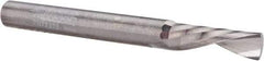 Accupro - 1/4" Cutting Diam x 3/4" Length of Cut, 1 Flute, Downcut Spiral Router Bit - Uncoated, Right Hand Cut, Solid Carbide, 2-1/2" OAL x 1/4" Shank Diam, Single Edge, 21° Helix Angle - Makers Industrial Supply