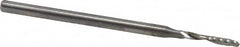 Accupro - 2mm Cutting Diam x 12mm Length of Cut, 1 Flute, Upcut Spiral Router Bit - Uncoated, Right Hand Cut, Solid Carbide, 57mm OAL x 3mm Shank Diam, Single Edge, 21° Helix Angle - Makers Industrial Supply