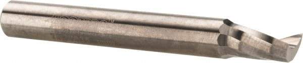 Accupro - 1/4" Cutting Diam x 3/8" Length of Cut, 1 Flute, Upcut Spiral Router Bit - Uncoated, Right Hand Cut, Solid Carbide, 2" OAL x 1/4" Shank Diam, Single Edge, 21° Helix Angle - Makers Industrial Supply