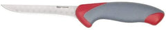 Clauss - 5" Long Blade, Stainless Steel, Fine Edge, Boning Knife - 10-3/4" OAL, Comfort Grip Handle - Makers Industrial Supply