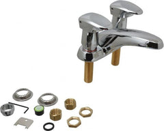 Moen - Knob Metering Handle, Deck Plate Bathroom Faucet - Two Handle, No Drain, Standard Spout - Makers Industrial Supply