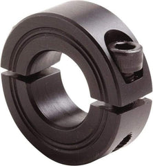 Climax Metal Products - 23mm Bore, Steel, Two Piece Clamp Collar - 1-7/8" Outside Diam - Makers Industrial Supply