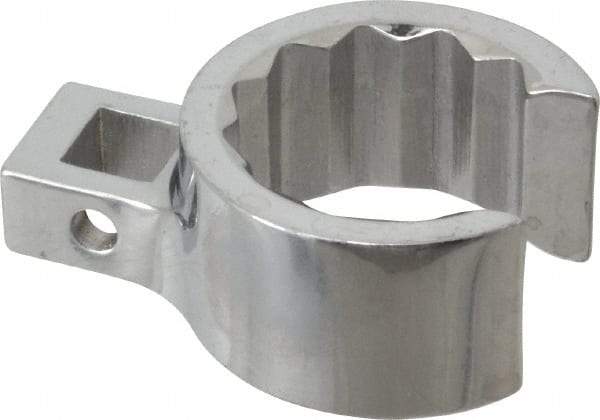 Proto - 1-1/16" 12 Point 3/8" Drive Chrome Flare Nut Crowfoot Wrench - 1-17/32" Head Diam x 25/32" Head Thickness, 1-1/2" OAL - Makers Industrial Supply