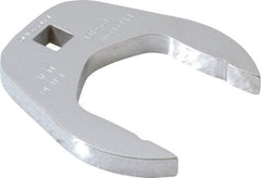 Proto - 1-11/16" 3/8" Drive Chrome Open End Crowfoot Wrench - 2.72" Head Diam x 0.38" Head Thickness - Makers Industrial Supply