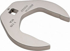 Proto - 1-7/8" 3/8" Drive Chrome Open End Crowfoot Wrench - 3.2" Head Diam x 0.38" Head Thickness - Makers Industrial Supply