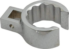 Proto - 1-1/4" 12 Point 1/2" Drive Full Polish Chrome Flare Nut Crowfoot Wrench - 1-25/32" Head Diam x 7/8" Head Thickness, 2.44" OAL - Makers Industrial Supply