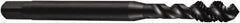 DORMER - 7/16-14 UNC 3 Flute 3B Modified Bottoming Spiral Flute Tap - Powdered Metal, Oxide Finish, 3-5/32" OAL, Right Hand Flute, Right Hand Thread, H3, Series E028 - Makers Industrial Supply