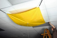 UltraTech - 80" Diam, Square Roof Leak Diverter - 20' Long x 20' Wide x 10 mil Thick, Yellow - Makers Industrial Supply