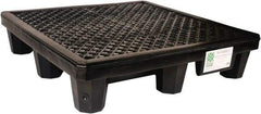 UltraTech - 66 Gal Sump, 3,000 Lb Capacity, 4 Drum, Polyethylene Spill Deck or Pallet - 53" Long x 53" Wide x 11-3/4" High, 2x2 Drum Configuration - Makers Industrial Supply