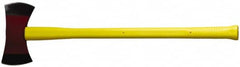 NUPLA - 3-1/2 Lb Head Double Bit Axe - 36" OAL, Fiberglass Ergo Dual Component Handle - Makers Industrial Supply