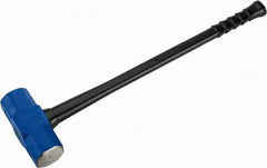 NUPLA - 20 Lb Head, 32" Long Soft Steel Safety Sledge Hammer - Steel Head, 2-3/4" Face Diam, 8-5/8" Long Head, Fiberglass Handle - Makers Industrial Supply