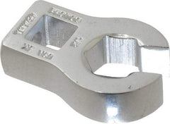 Proto - 1/2" 6 Point 3/8" Drive Chrome Flare Nut Crowfoot Wrench - 1-3/32" Head Diam x 1/4" Head Thickness, 1-5/8" OAL - Makers Industrial Supply