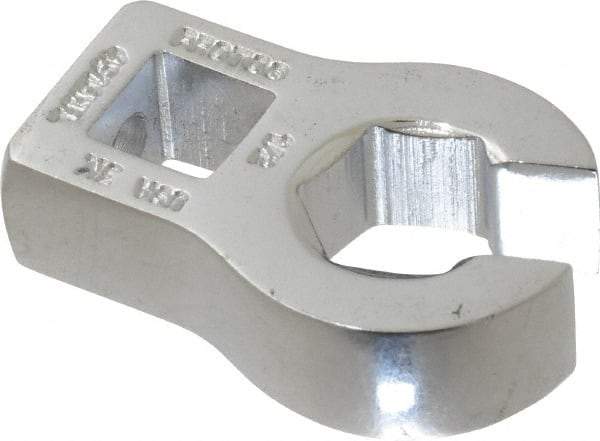 Proto - 1/2" 6 Point 3/8" Drive Chrome Flare Nut Crowfoot Wrench - 1-3/32" Head Diam x 1/4" Head Thickness, 1.63" OAL - Makers Industrial Supply