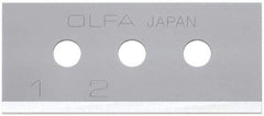 Olfa - 10 Piece Steel Safety Blade - 40mm OAL - Makers Industrial Supply