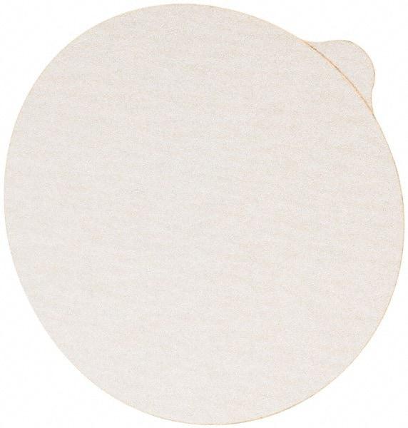 3M - 5" Diam, 180 Grit Aluminum Oxide Adhesive PSA Disc - Very Fine Grade, White, C Weighted Backing, Flexible, 12,000 Max RPM, Use with Random Orbital Sanders - Makers Industrial Supply