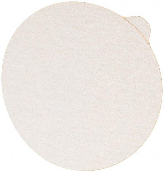 3M - 6" Diam, 220 Grit Aluminum Oxide Adhesive PSA Disc - Very Fine Grade, White, C Weighted Backing, Flexible, 10,000 Max RPM, Use with Random Orbital Sanders - Makers Industrial Supply