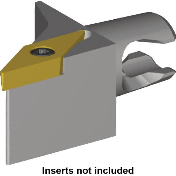 Kennametal - Right Hand Cut, Size KM16, VB.. Insert Compatiblity, Modular Turning & Profiling Cutting Unit Head - 10mm Ctr to Cutting Edge, 20mm Head Length, Series KM Micro - Makers Industrial Supply