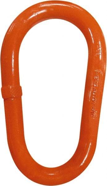 CM - 100 Grade Powder Coated Steel Oblong Master Link - 1-3/4" Diameter, 91,700 Lb Load Limit - Makers Industrial Supply