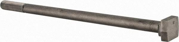 Value Collection - 1-8, 4" Thread Length, 1" Slot Width, Uncoated, Steel T Slot Bolt - 20" Length Under Head, Grade C-1045, 5, 1-3/4" Head Width x 5/8" Head Height - Makers Industrial Supply