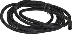 Techflex - Black Braided Cable Sleeve - 10' Coil Length, -103 to 257°F - Makers Industrial Supply