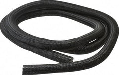 Techflex - Black Braided Cable Sleeve - 10' Coil Length, -103 to 257°F - Makers Industrial Supply