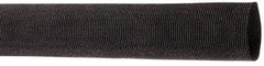 Techflex - 0.71" ID Black Woven Sleeving for Hoses - 100' Long, -50 to 248°F - Makers Industrial Supply